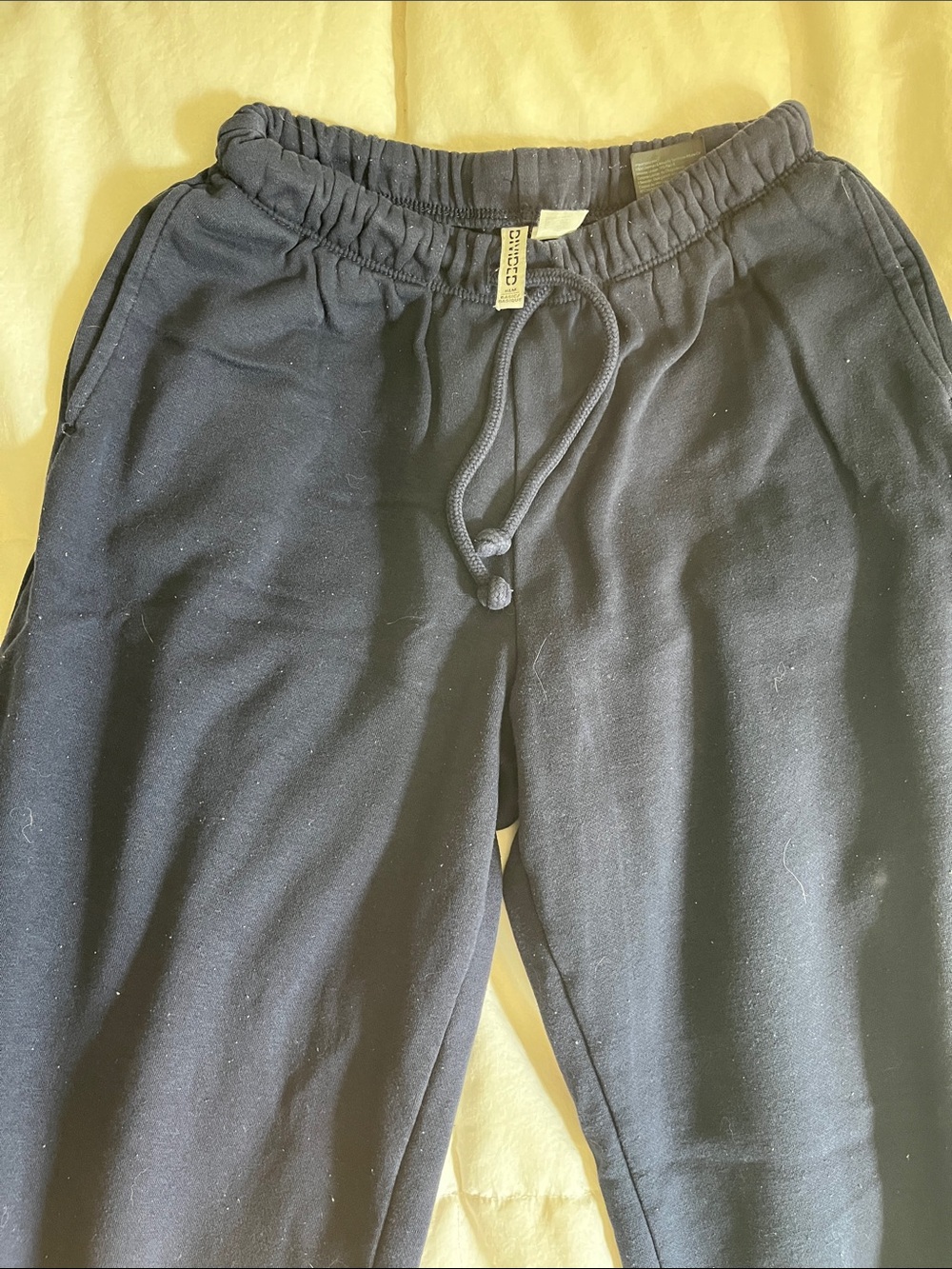 Women’s Navy Drawstring Wide Legged Sweatpants - Comfortable Everyday Wear